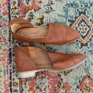 Free People royale flat in whiskey
